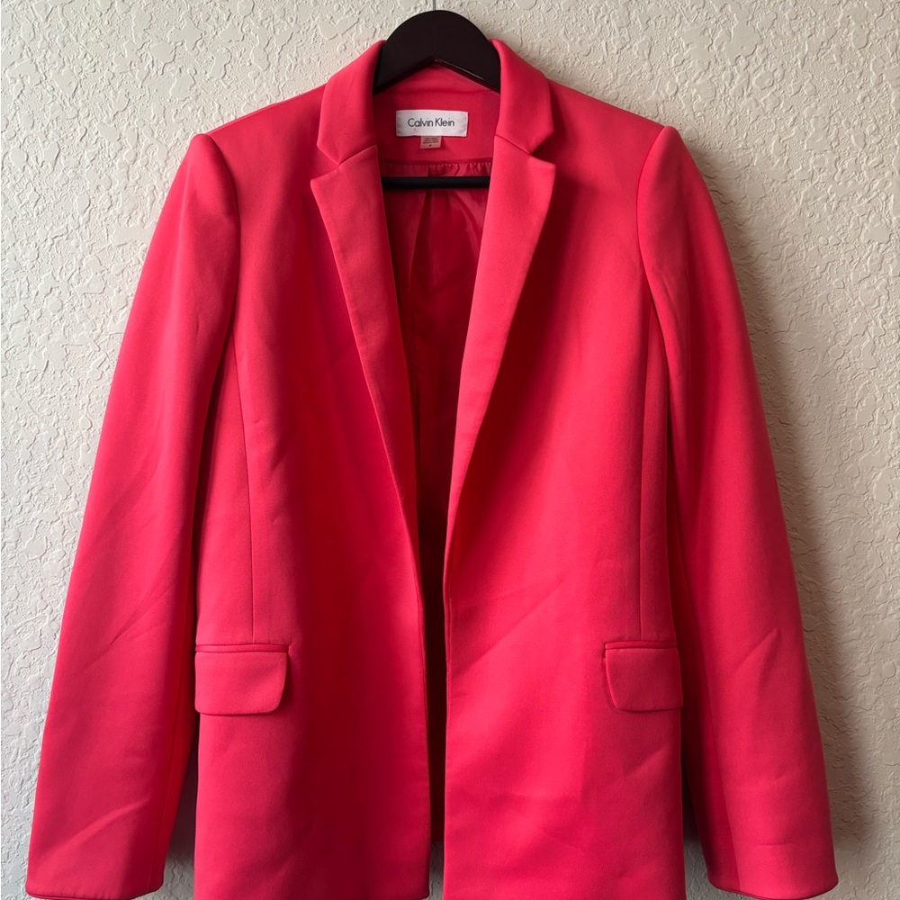 Calvin Klein Women's Vibrant Pink Blazer